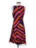 CAbi 100% Polyester Stripes Orange Cocktail Dress Size XS - photo 2