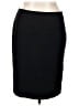 Talbots Solid Black Casual Skirt Size 14 - photo 1