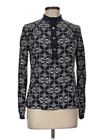 Tory Burch Long Sleeve Silk Top (view 1)