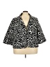 Spense 100% Polyester Animal Print Black Jacket Size 3X - photo 1
