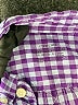 Crewcuts 100% Recycled Cotton Checkered-gingham Purple Long Sleeve Button-Down Shirt Size 6 - 7 - photo 3