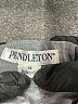 Pendleton Chevron-herringbone Gray Wool Pants Size 14 - photo 4