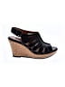 Indigo Black Wedges Size 7 - photo 1