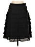 Fei 100% Cotton Solid Black Formal Skirt Size 2 - photo 1