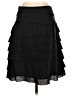 Fei 100% Cotton Solid Black Formal Skirt Size 2 - photo 2