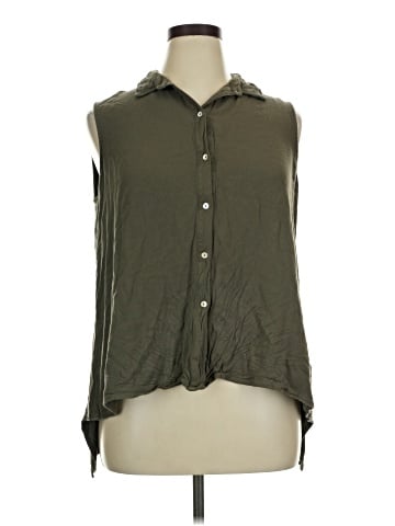 Fever Sleeveless Button-Down Shirt (view 1)