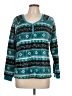 Muk Luks 100% Polyester Teal Pullover Sweater Size L - photo 1