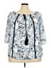 Lavish Blue 3/4 Sleeve Blouse Size 3X - photo 1