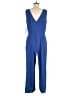 MSK 100% Polyester Solid Blue Jumpsuit Size M - photo 2