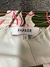 Parker 100% Polyester Tropical White Casual Skirt Size 2 - photo 4
