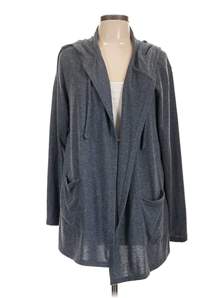 Pre-owned Lucky Brand Cardigan Sweater In Gray