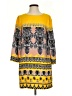 J.Crew 100% Polyester Print Yellow Casual Dress Size 2 - photo 1