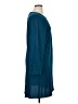 DKNY 100% Polyester Solid Teal Casual Dress Size 16 - photo 4
