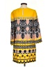 J.Crew 100% Polyester Print Yellow Casual Dress Size 2 - photo 2