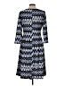 NY Collection Argyle Blue Casual Dress Size L (petite) - photo 2