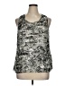 Rafaella 100% Polyester Silver Sleeveless Blouse Size XL - photo 1