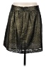 Gap 100% Polyester Metallic Black Casual Skirt Size 4 - photo 2