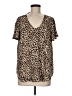 Torrid Animal Print Brown Short Sleeve T-Shirt Size Med Plus (00) - photo 1