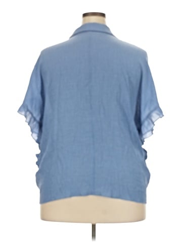 a.n.a. A New Approach Short Sleeve Blouse (view 2)