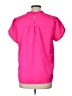 J.Crew Pink Short Sleeve Blouse Size L - photo 2