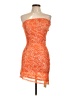 Shein Orange Cocktail Dress Size 4 - photo 1