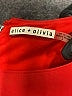 Alice + Olivia 100% Polyester Solid Red Cocktail Dress Size 8 - photo 7