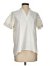 Athleta 100% Polyester Ivory Short Sleeve Blouse Size XS - photo 1