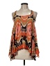 ALLSAINTS Spitalfields Orange Sleeveless Silk Top Size 6 - photo 1