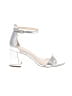 H By Halston Silver Sandals Size 7 1/2 - photo 1