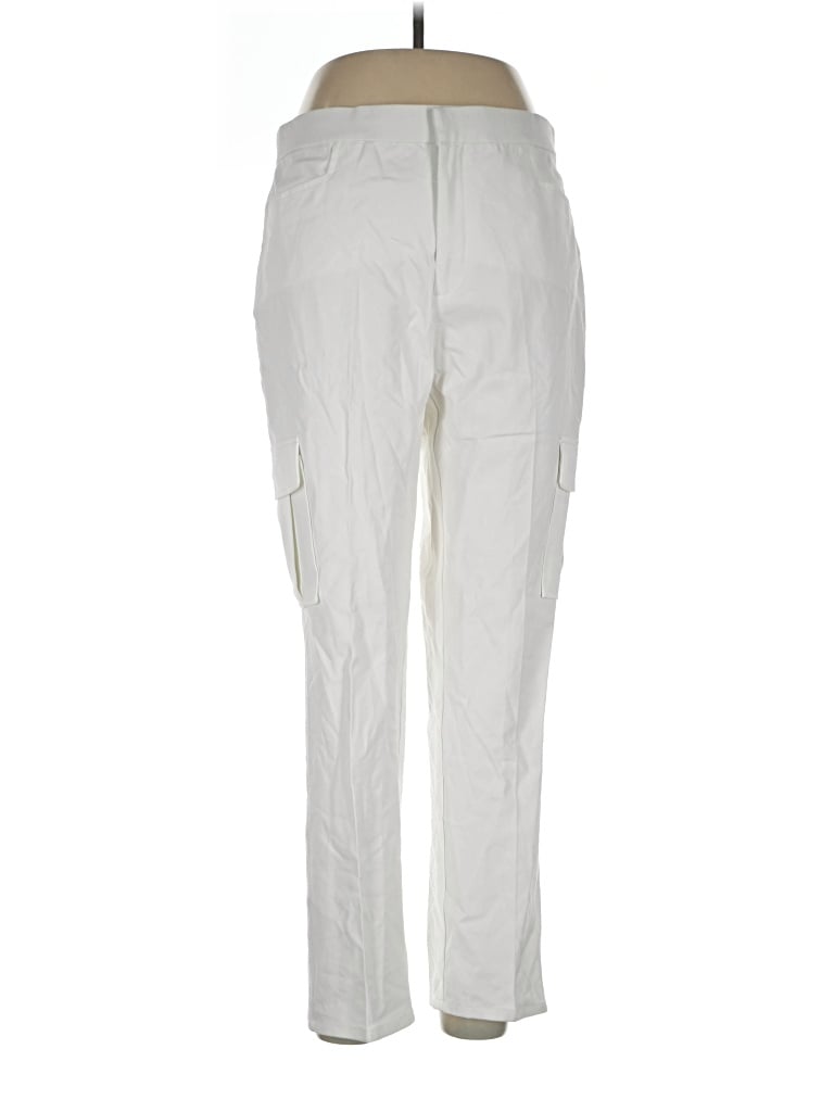 Pre-owned Isaac Mizrahi Live Cargo Pants In Ivory