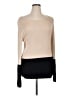M. Martin Color Block Tan Silk Pullover Sweater Size XL - photo 1