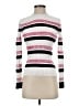 Maje Stripes White Turtleneck Sweater Size Sm (1) - photo 1