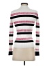Maje Stripes White Turtleneck Sweater Size Sm (1) - photo 2