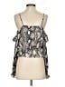 Express 100% Polyester Silver Sleeveless Blouse Size S - photo 2