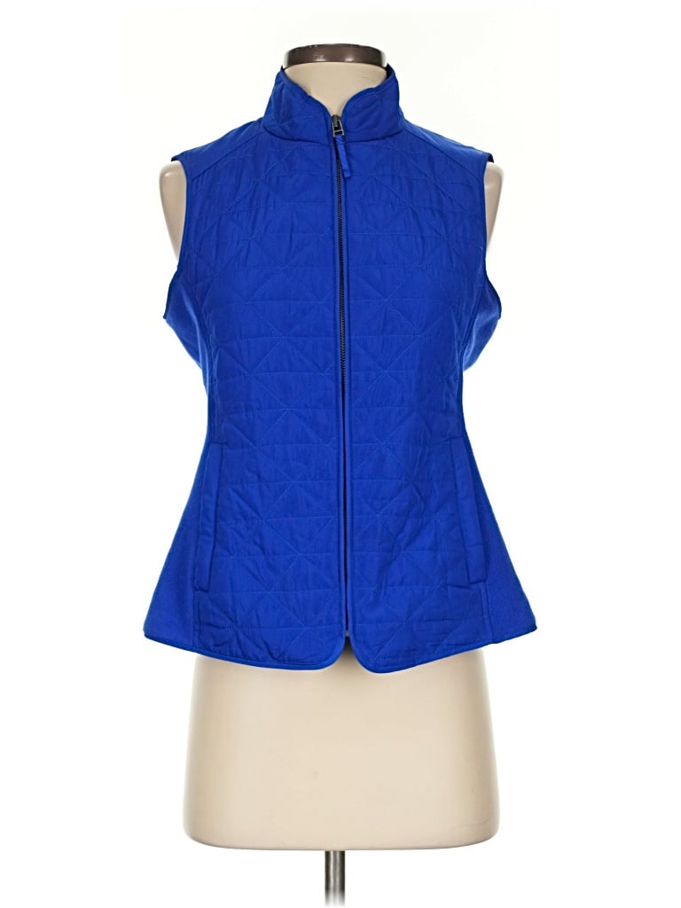 Pre-owned Talbots Outlet Vest In Blue