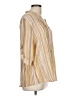 Ruby Rd. Stripes Yellow 3/4 Sleeve Button-Down Shirt Size L - photo 4