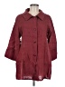 Flax 100% Linen Burgundy Coat Size 6 (S) - photo 1