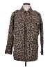 Ellison 100% Cotton Animal Print Brown Coat Size S - photo 1