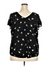 Torrid Black Short Sleeve Blouse Size 2X Plus (2) - photo 2