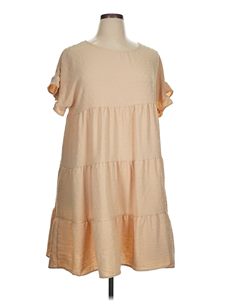 Pre-owned Reborn J Casual Dress In Tan