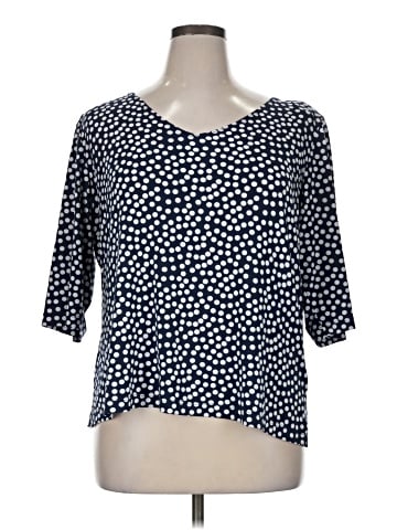 Vikki Vi 3/4 Sleeve Blouse (view 1)