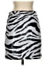 Alice + Olivia Animal Print Silver Formal Skirt Size 4 - photo 1