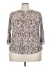 Amana Paisley Brown 3/4 Sleeve Blouse Size 3X - photo 1