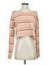L Space 100% Polyester Stripes Tan Pullover Sweater Size S - photo 1