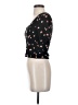 Self Esteem Floral Black Short Sleeve T-Shirt Size XS - photo 5