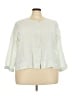 Flax 100% Linen Green 3/4 Sleeve Button-Down Shirt Size 22 (2G) - photo 1