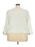 Flax 100% Linen Green 3/4 Sleeve Button-Down Shirt Size 22 (2G) - photo 2