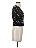 Self Esteem Floral Black Short Sleeve T-Shirt Size XS - photo 4