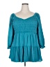 Torrid Teal 3/4 Sleeve Blouse Size 2X Plus (2) - photo 1
