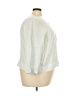 Flax 100% Linen Green 3/4 Sleeve Button-Down Shirt Size 22 (2G) - photo 4
